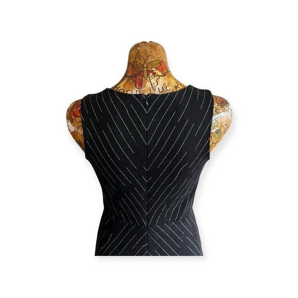 Eva Franco dress black white stripes sz 2 XS WY221AN  office business - Picture 6 of 11